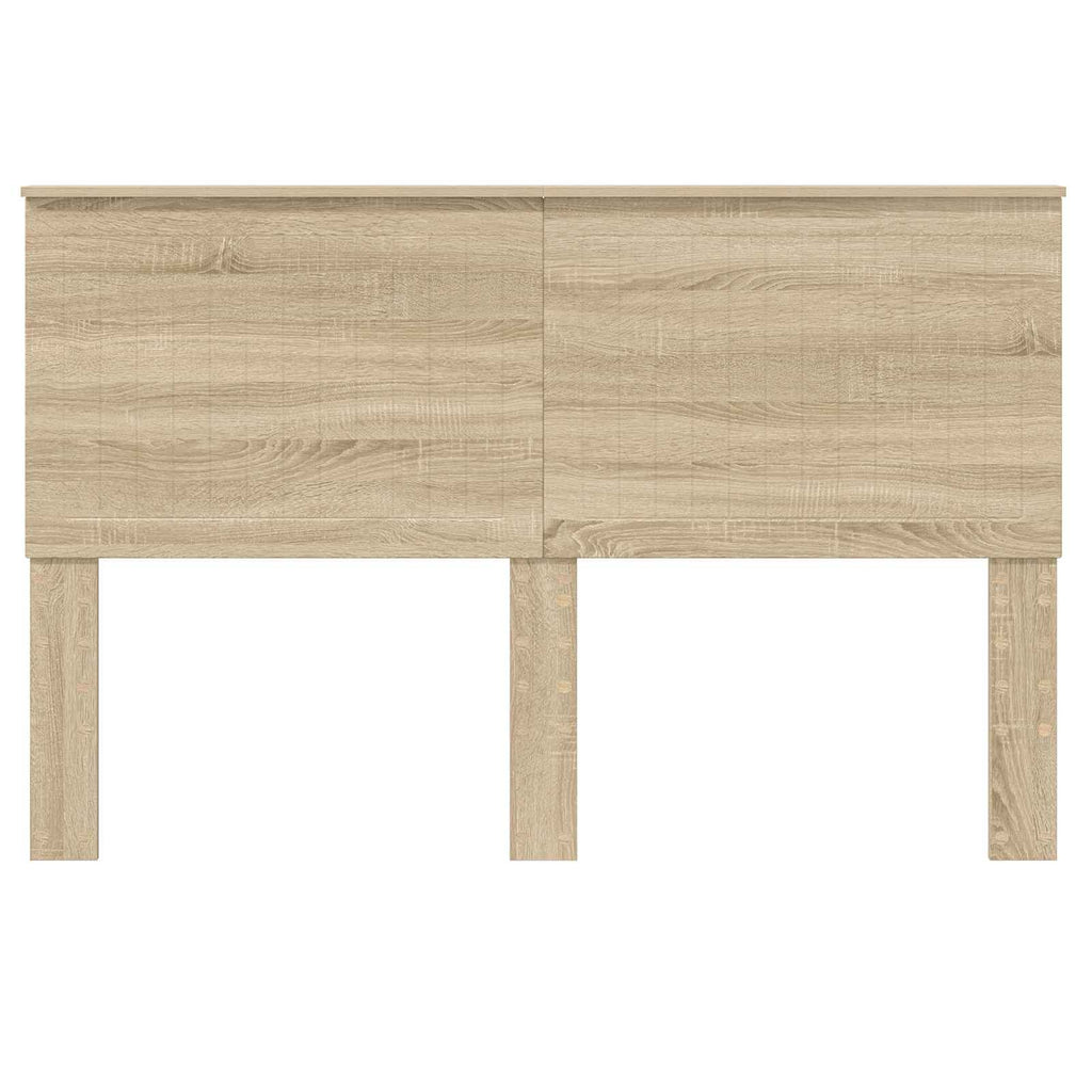 vidaXL Zagłówek Z zagłówkiem Dąb Sonoma 150 cm Materiał drewnopochodny