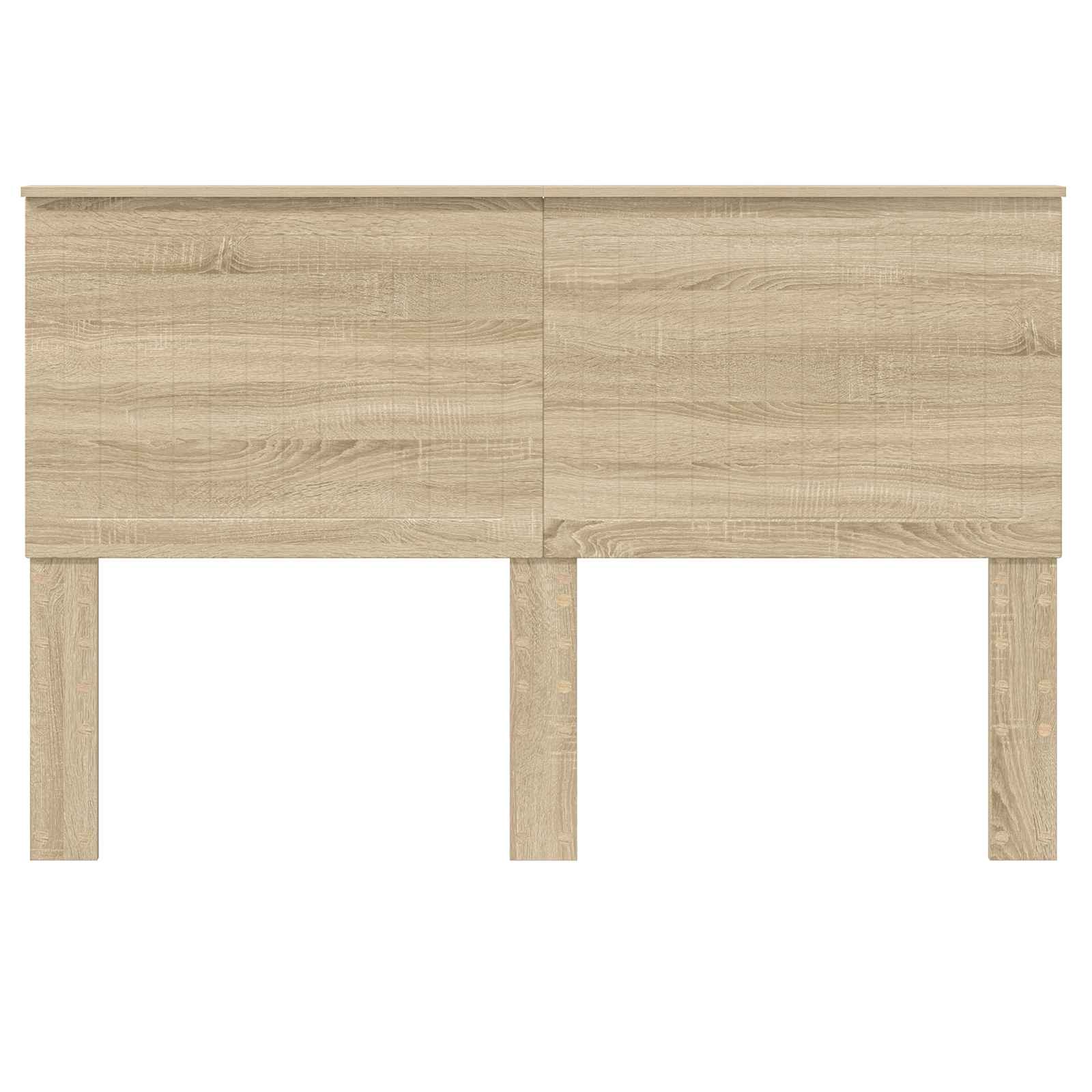vidaXL Zagłówek Z zagłówkiem Dąb Sonoma 150 cm Materiał drewnopochodny