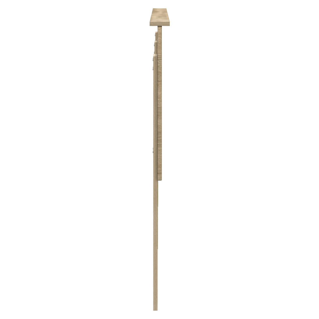 vidaXL Zagłówek Z zagłówkiem Dąb Sonoma 150 cm Materiał drewnopochodny