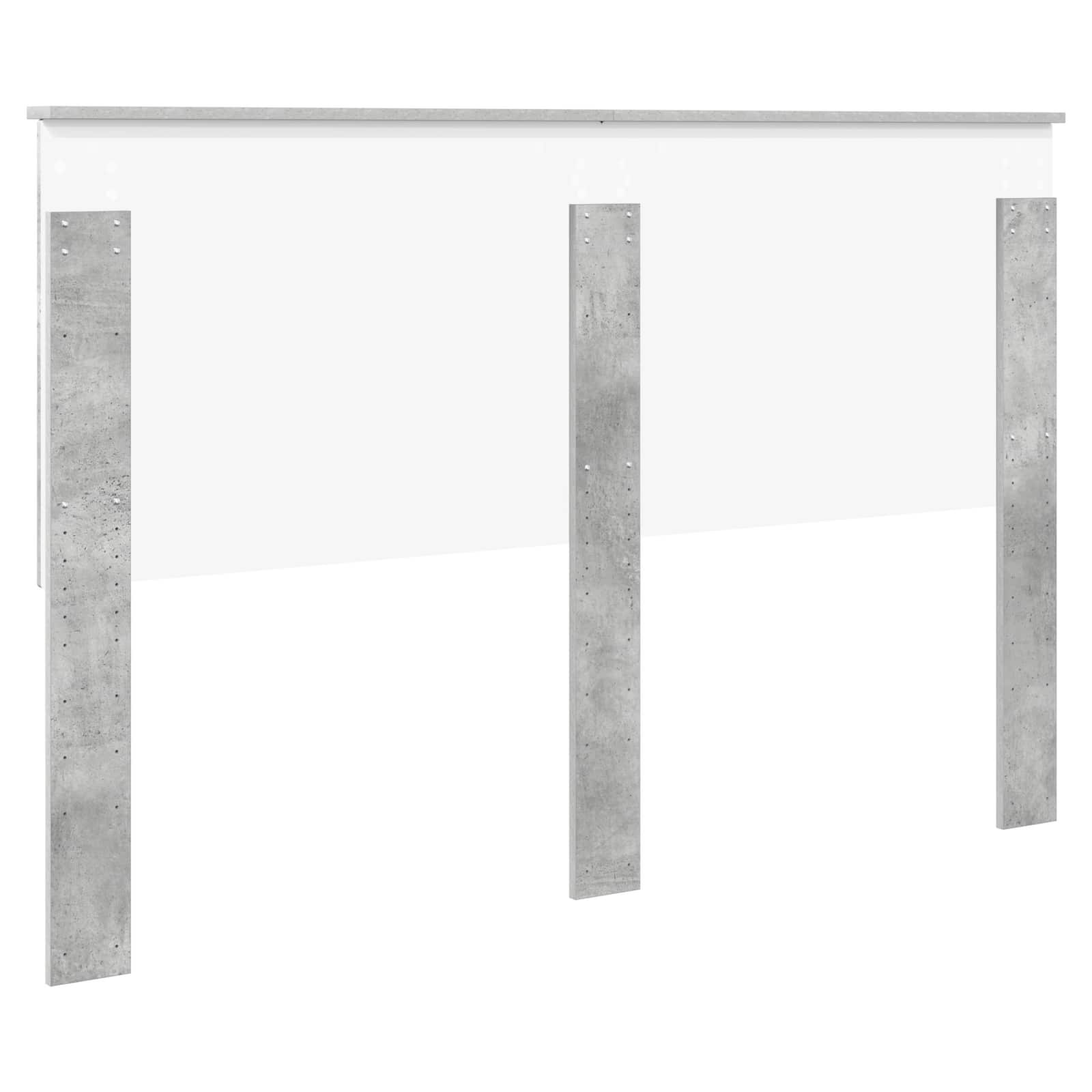 vidaXL Zagłówek Betonowy szary 150 cm Materiał drewnopochodny