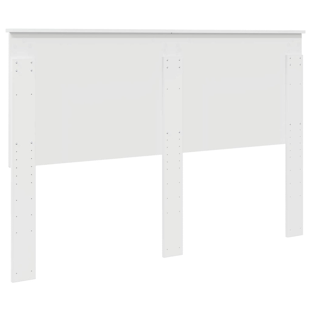vidaXL Zagłówek Błyszcząca biel 150 cm Materiał drewnopochodny