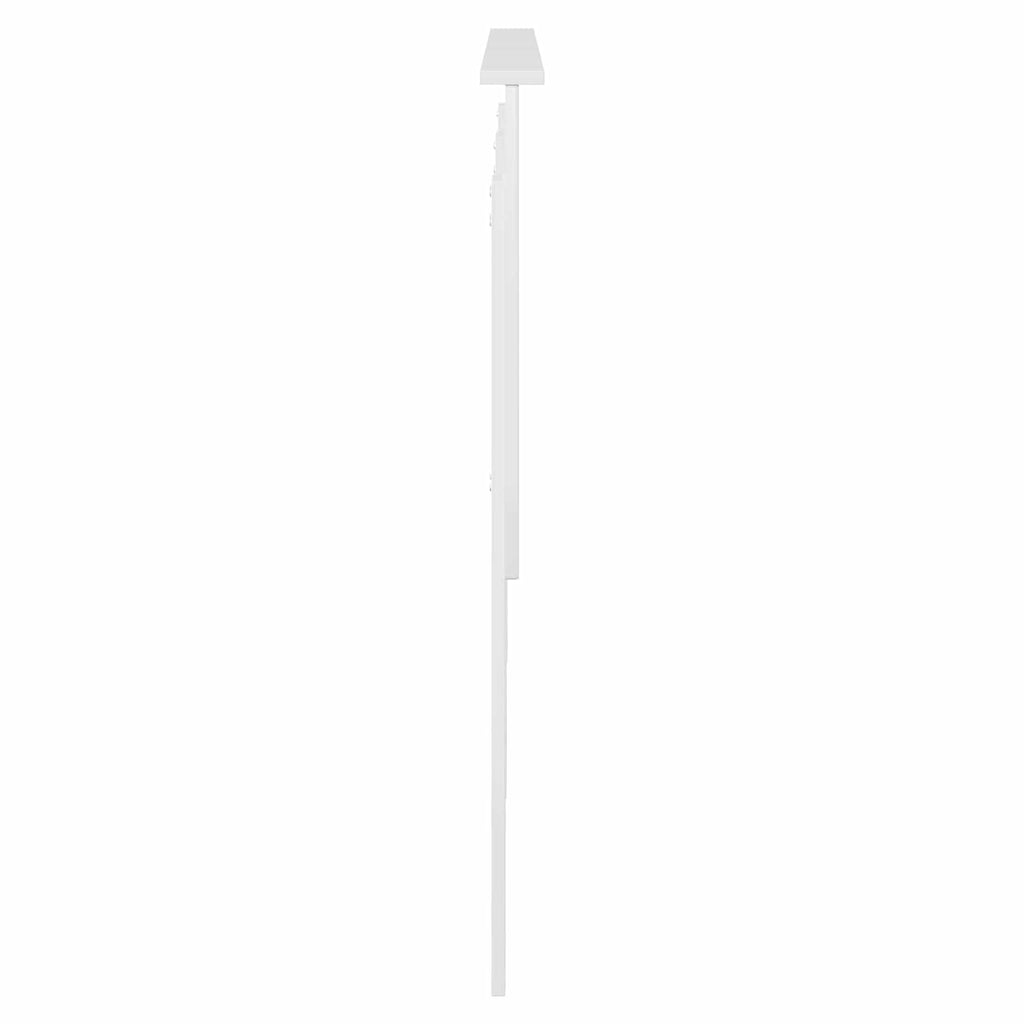 vidaXL Zagłówek Błyszcząca biel 150 cm Materiał drewnopochodny