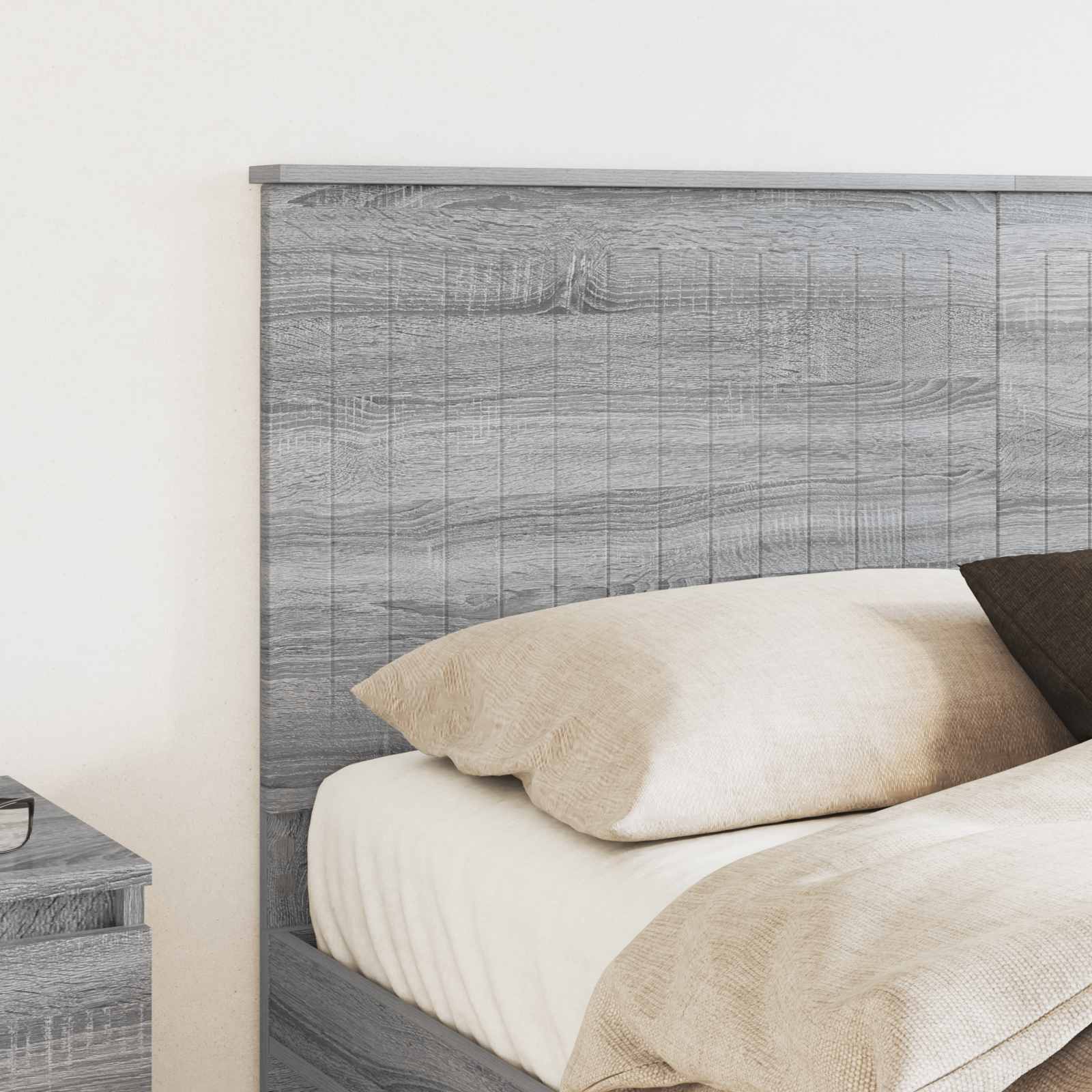vidaXL Zagłówek Szary Sonoma 150 cm Materiał drewnopochodny