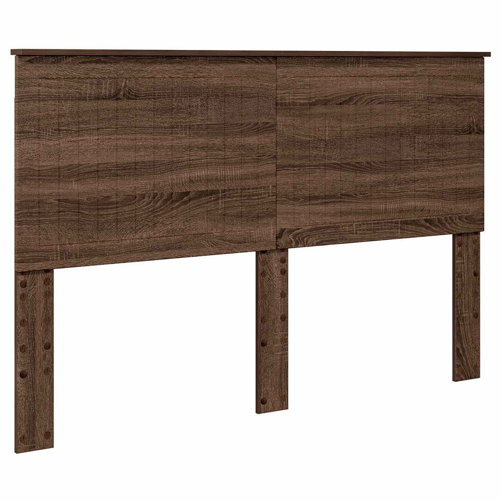 vidaXL Zagłówek Brązowy dąb 150 cm Materiał drewnopochodny
