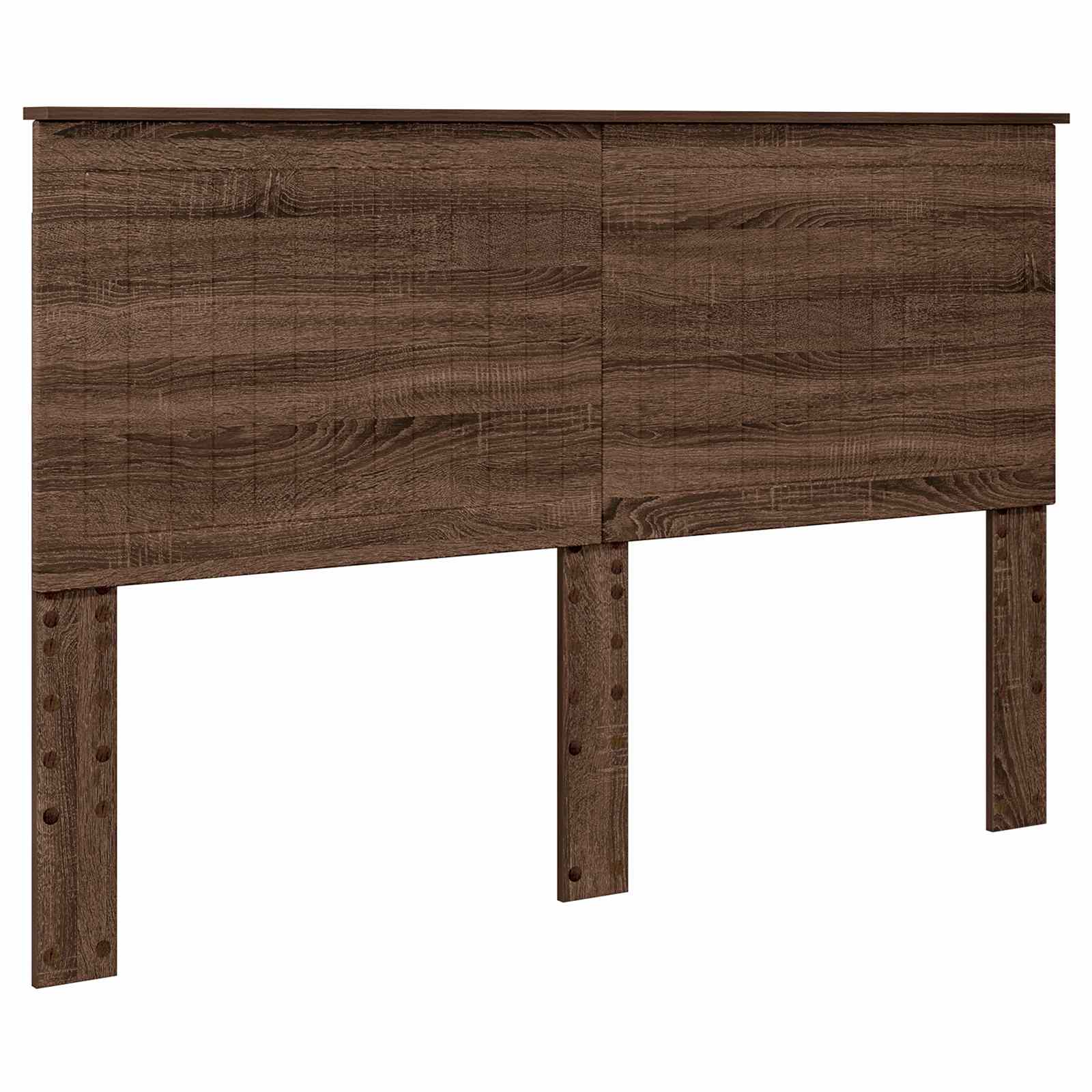vidaXL Zagłówek Brązowy dąb 150 cm Materiał drewnopochodny