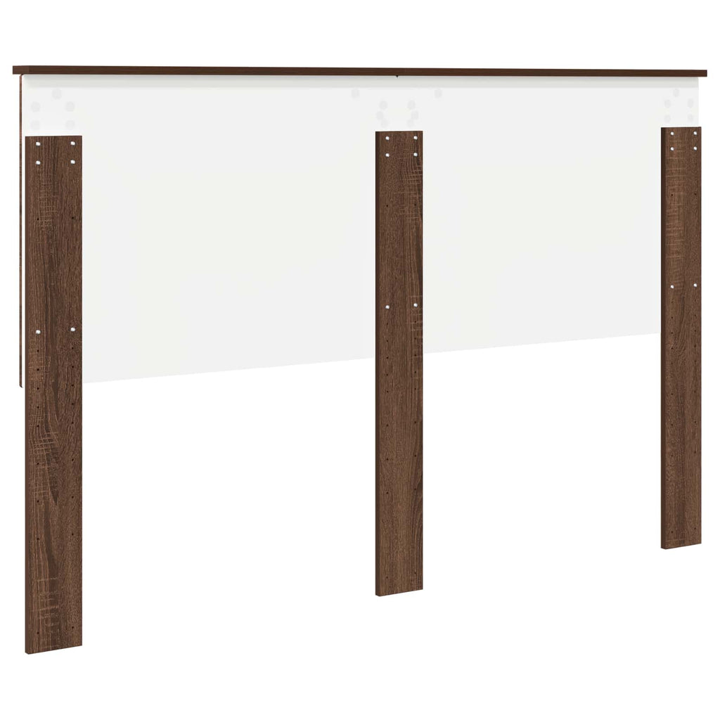 vidaXL Zagłówek Brązowy dąb 150 cm Materiał drewnopochodny