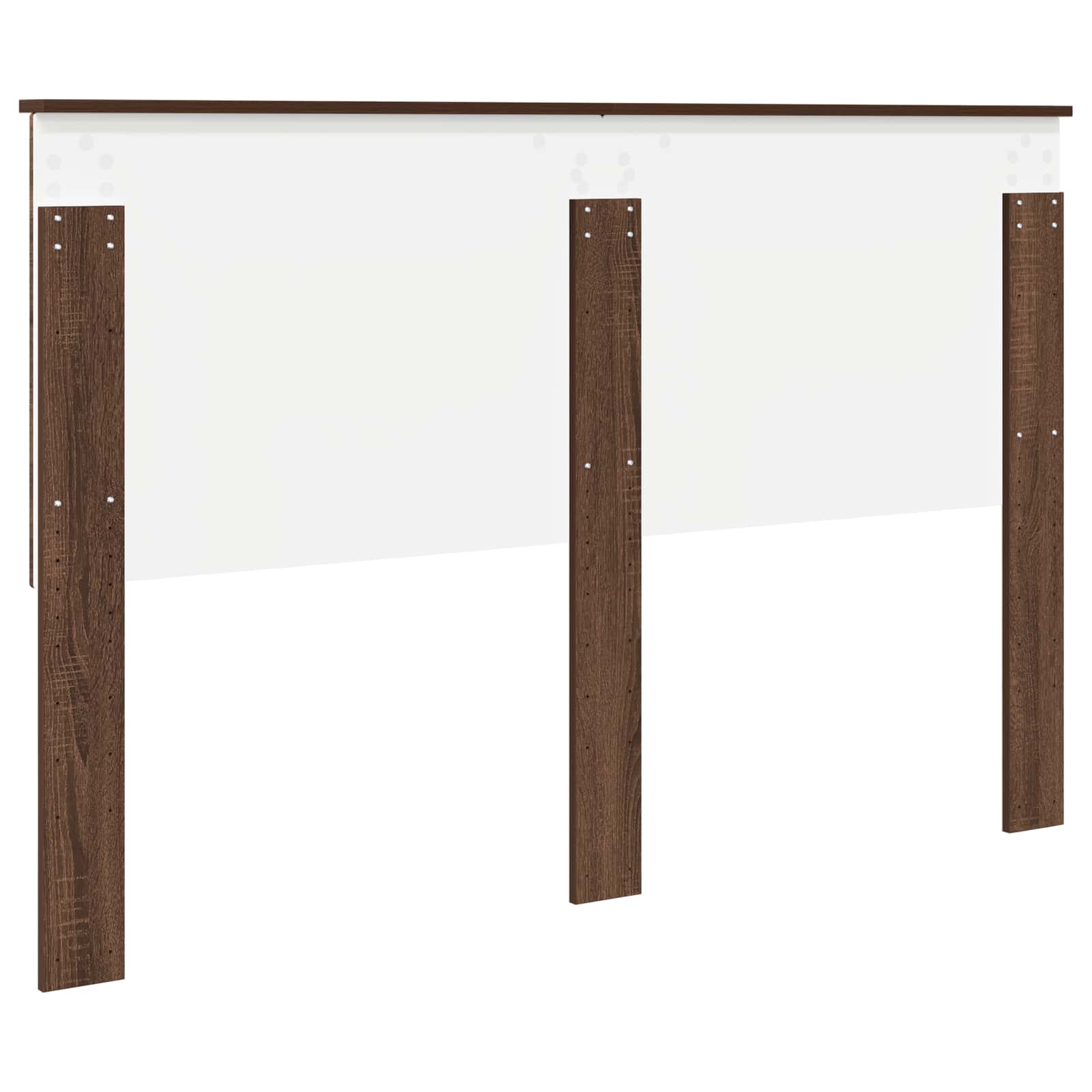 vidaXL Zagłówek Brązowy dąb 150 cm Materiał drewnopochodny