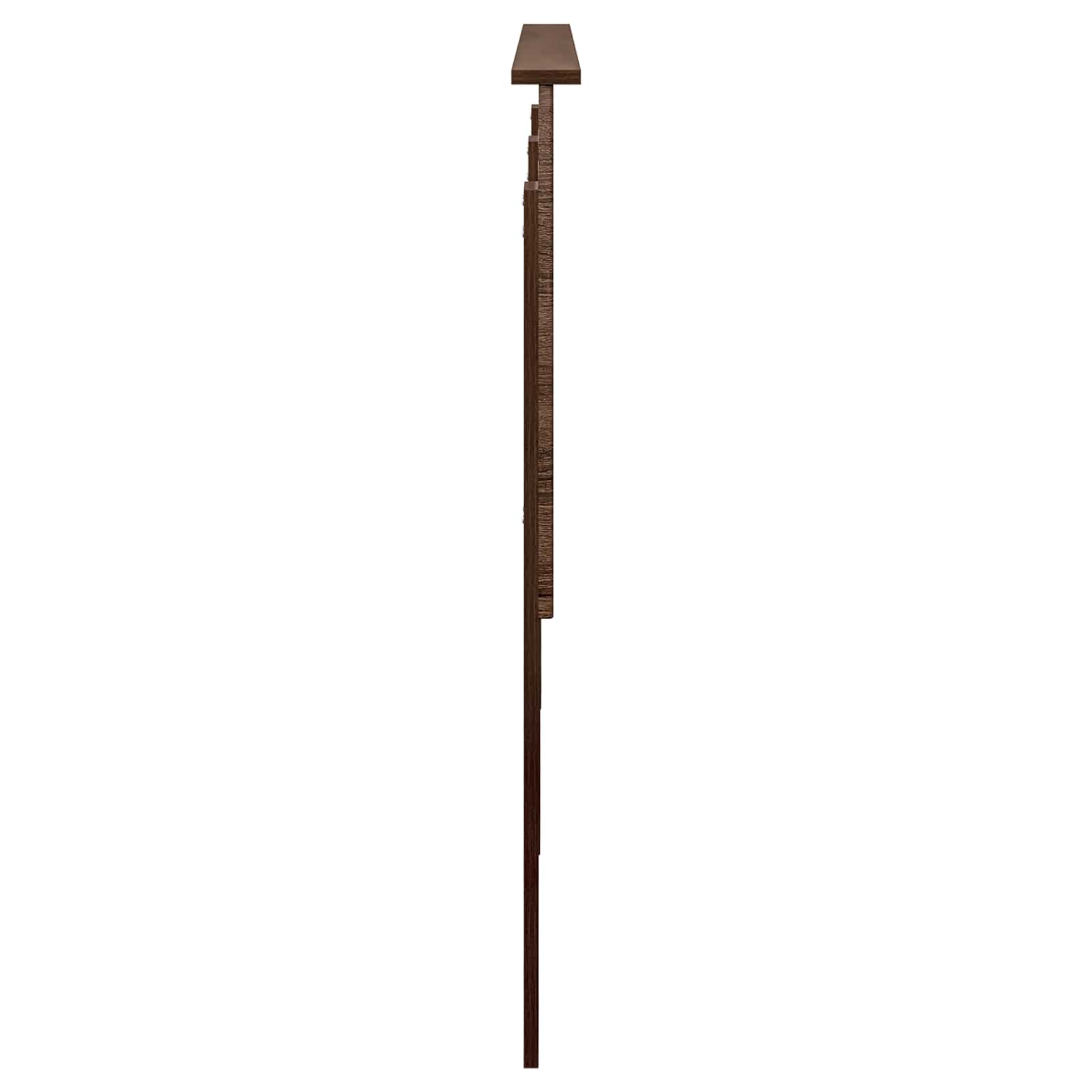 vidaXL Zagłówek Brązowy dąb 150 cm Materiał drewnopochodny