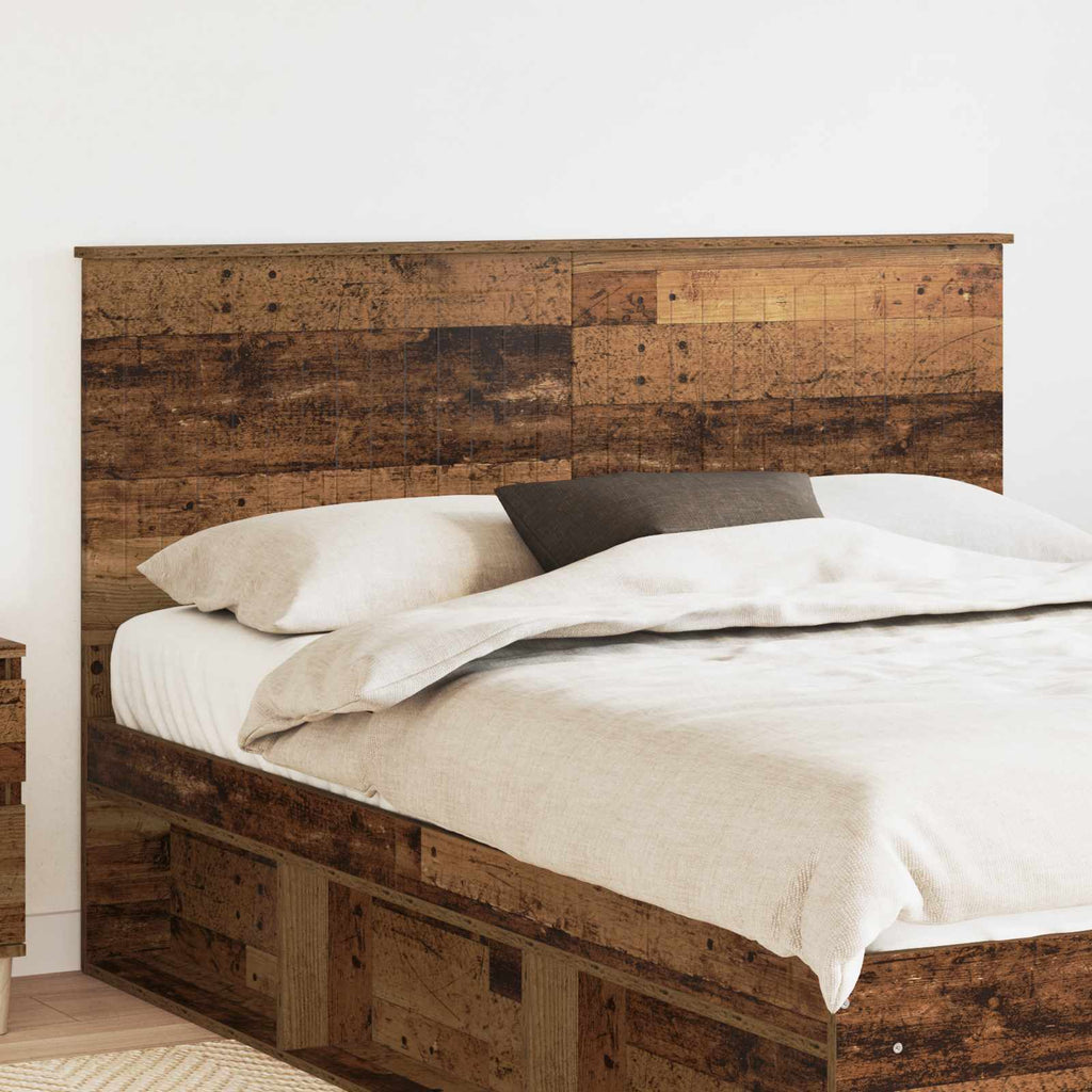 vidaXL Zagłówek Stare drewno 150 cm Materiał drewnopochodny