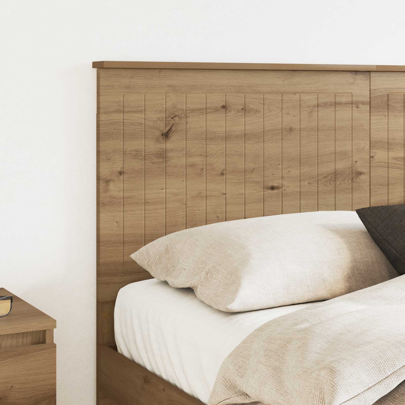 vidaXL Zagłówek Dąb rzemieślniczy 150 cm Materiał drewnopochodny