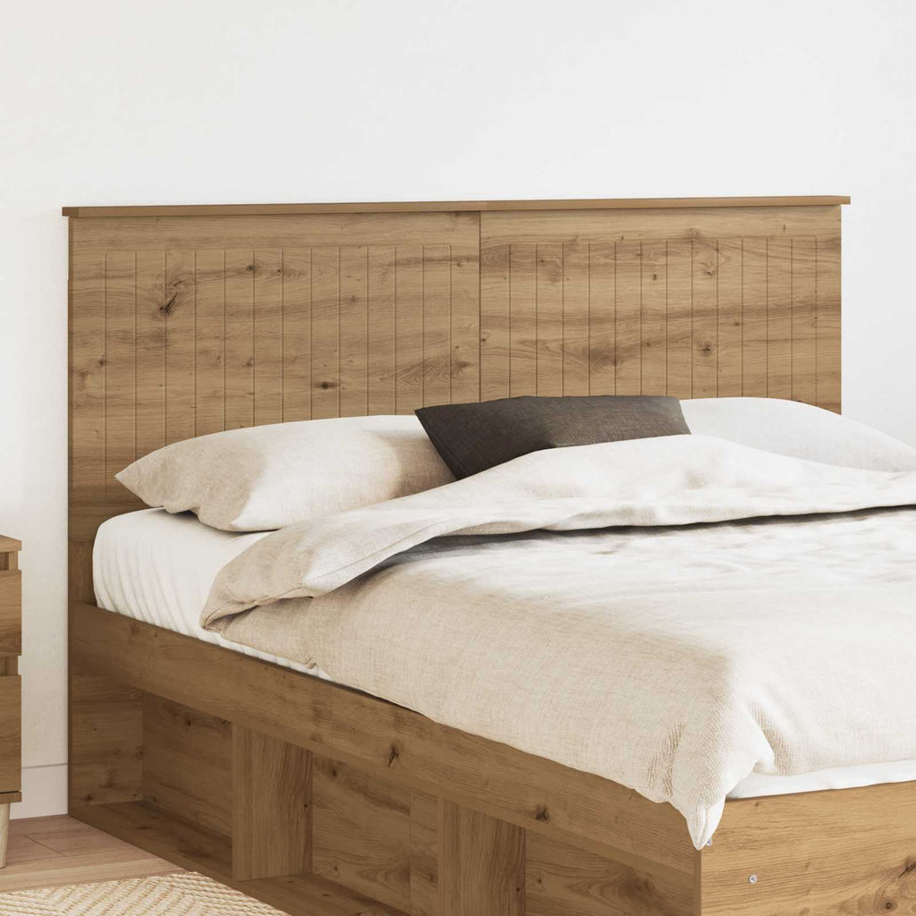 vidaXL Zagłówek Dąb rzemieślniczy 150 cm Materiał drewnopochodny