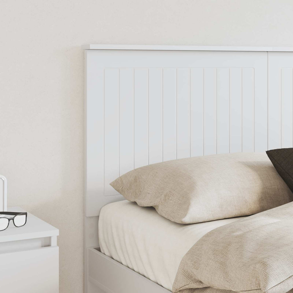 vidaXL Zagłówek Z zagłówkiem Biały 140 cm Materiał drewnopochodny