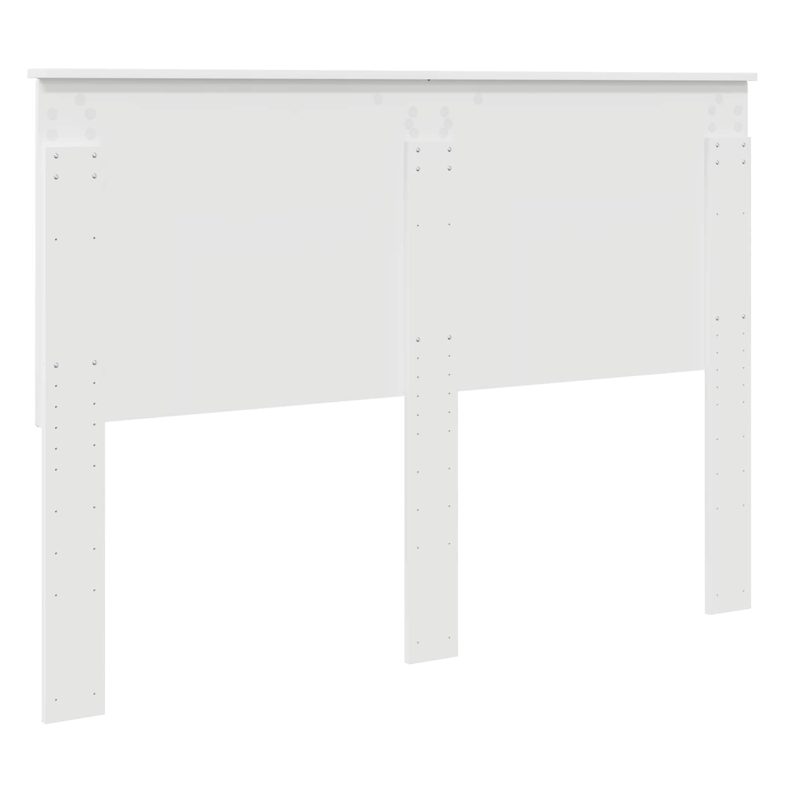 vidaXL Zagłówek Z zagłówkiem Biały 140 cm Materiał drewnopochodny