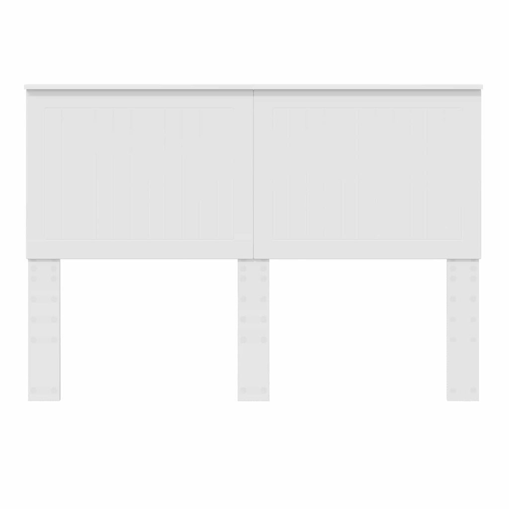 vidaXL Zagłówek Z zagłówkiem Biały 140 cm Materiał drewnopochodny