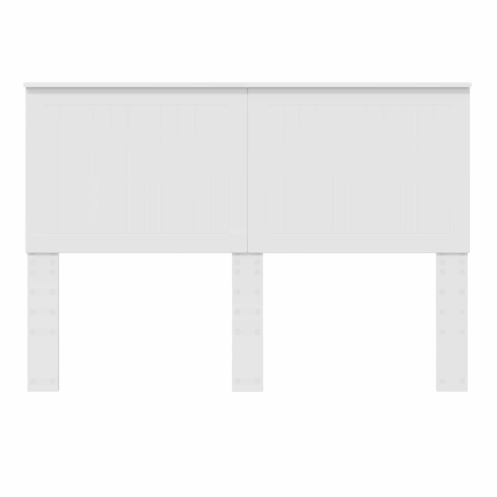 vidaXL Zagłówek Z zagłówkiem Biały 140 cm Materiał drewnopochodny