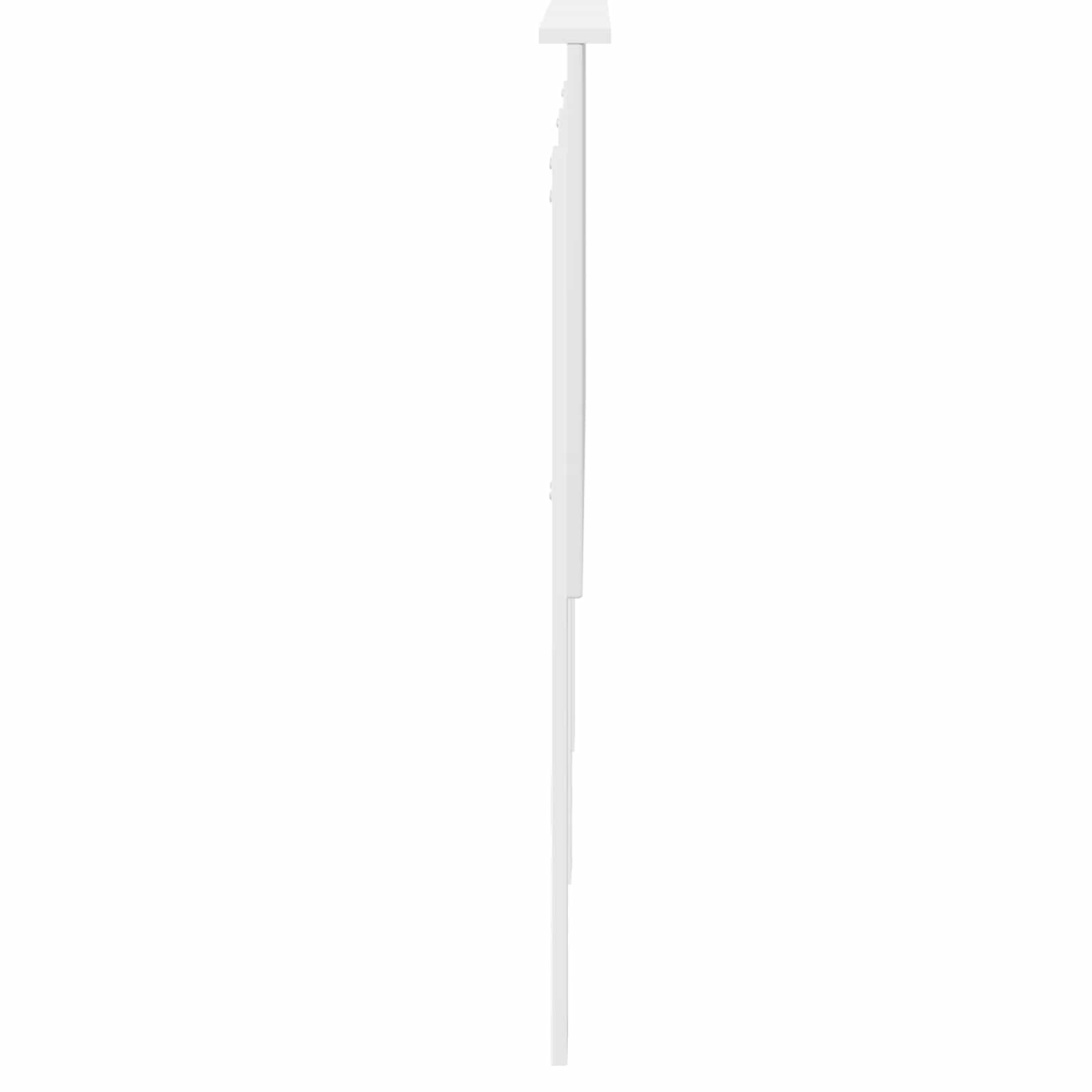 vidaXL Zagłówek Z zagłówkiem Biały 140 cm Materiał drewnopochodny