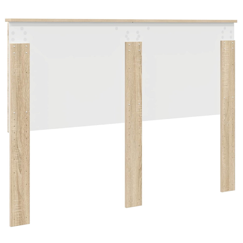 vidaXL Zagłówek Z zagłówkiem Dąb Sonoma 140 cm Materiał drewnopochodny