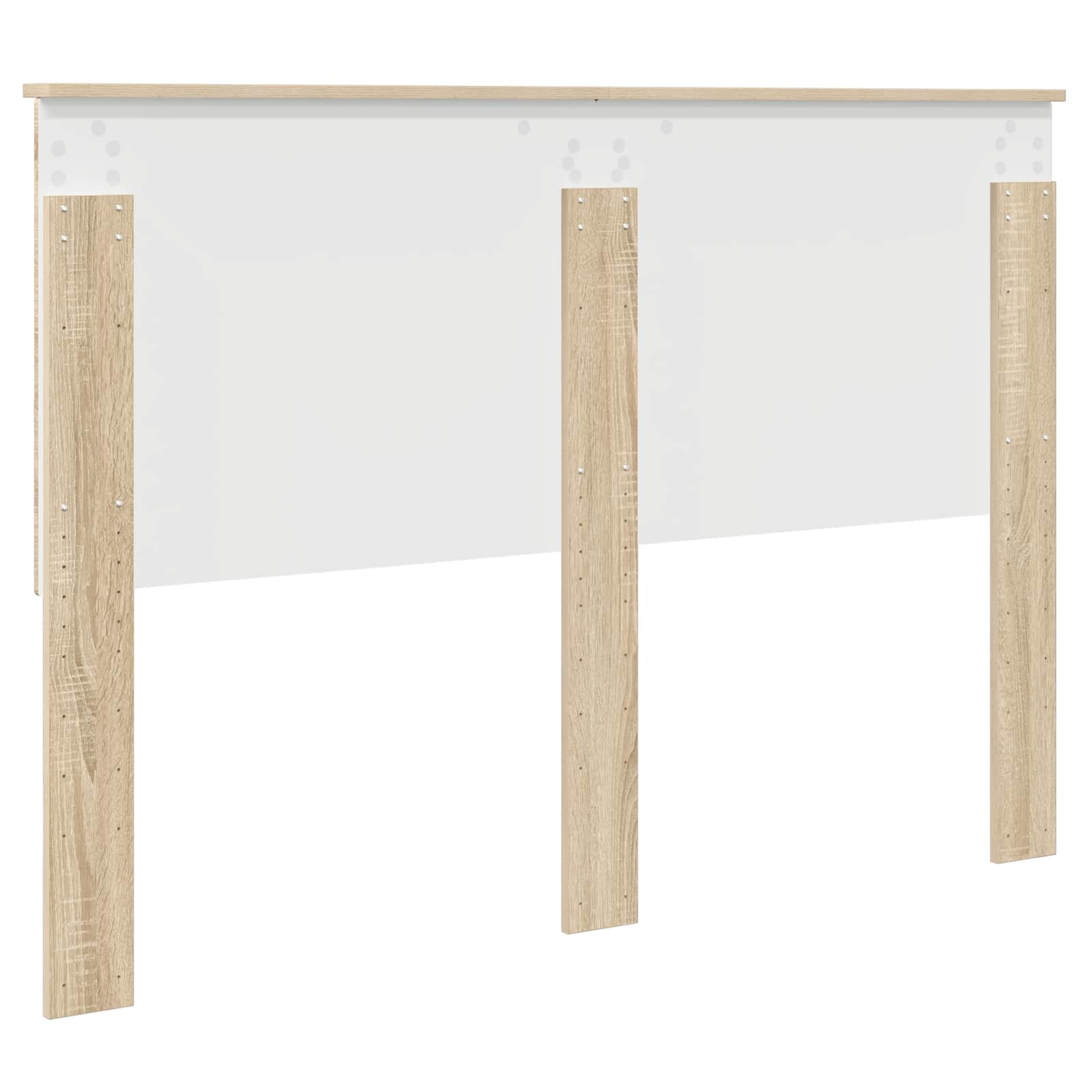 vidaXL Zagłówek Z zagłówkiem Dąb Sonoma 140 cm Materiał drewnopochodny