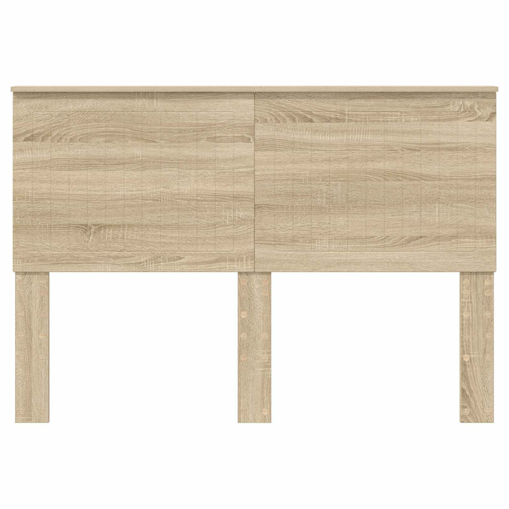 vidaXL Zagłówek Z zagłówkiem Dąb Sonoma 140 cm Materiał drewnopochodny