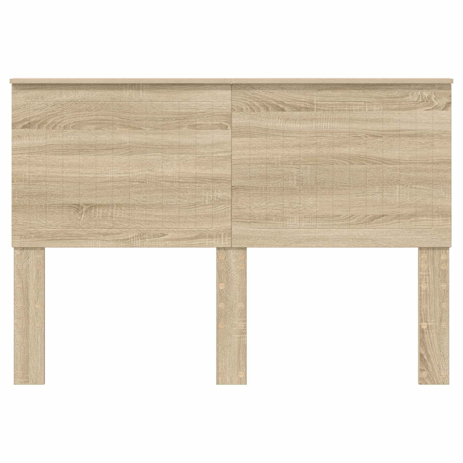 vidaXL Zagłówek Z zagłówkiem Dąb Sonoma 140 cm Materiał drewnopochodny
