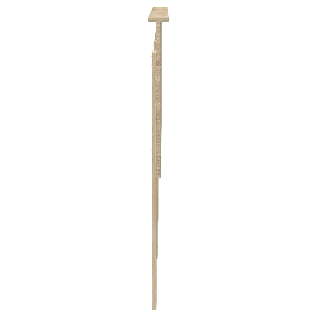 vidaXL Zagłówek Z zagłówkiem Dąb Sonoma 140 cm Materiał drewnopochodny