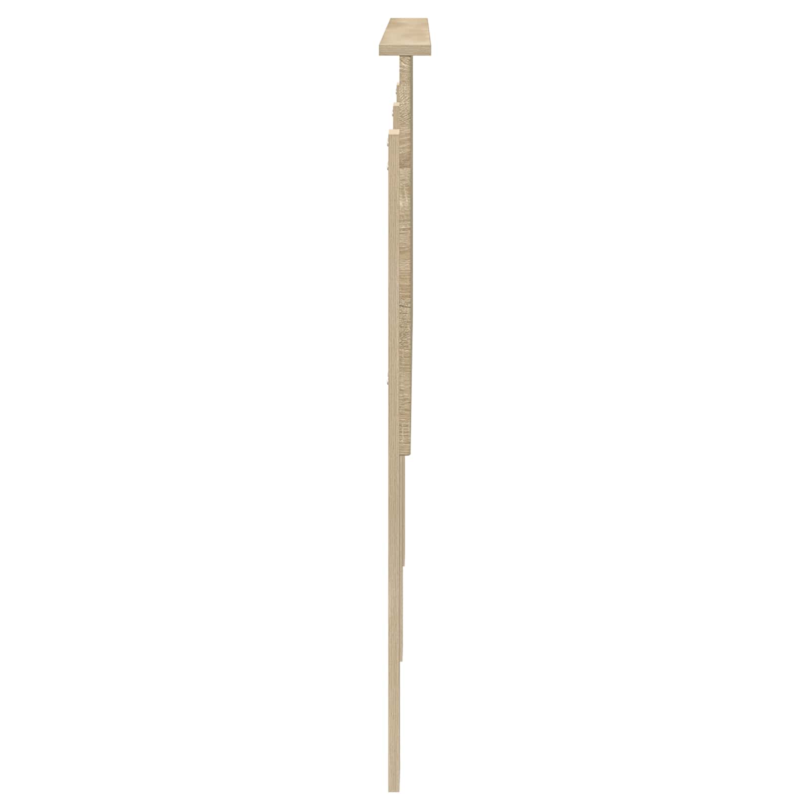 vidaXL Zagłówek Z zagłówkiem Dąb Sonoma 140 cm Materiał drewnopochodny