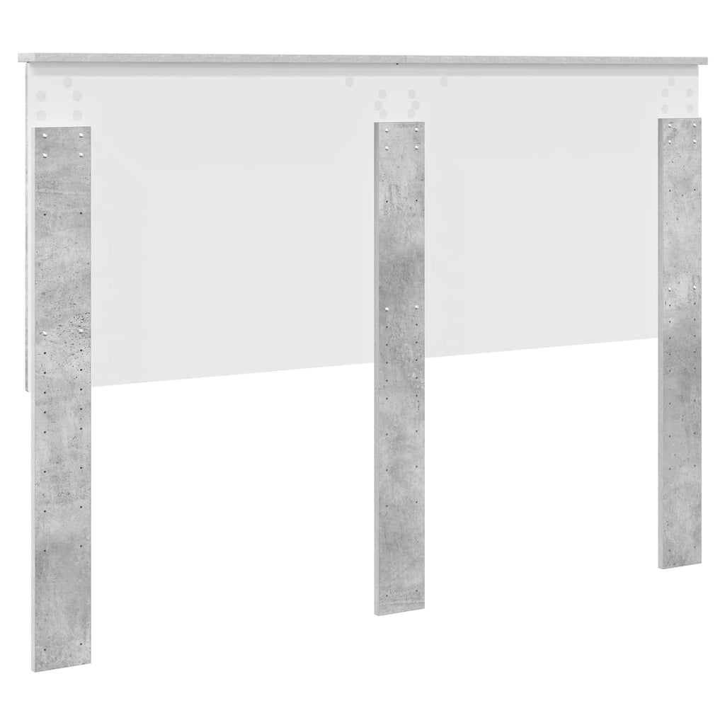 vidaXL Zagłówek Betonowy szary 140 cm Materiał drewnopochodny