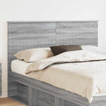 vidaXL Zagłówek Szary Sonoma 140 cm Materiał drewnopochodny