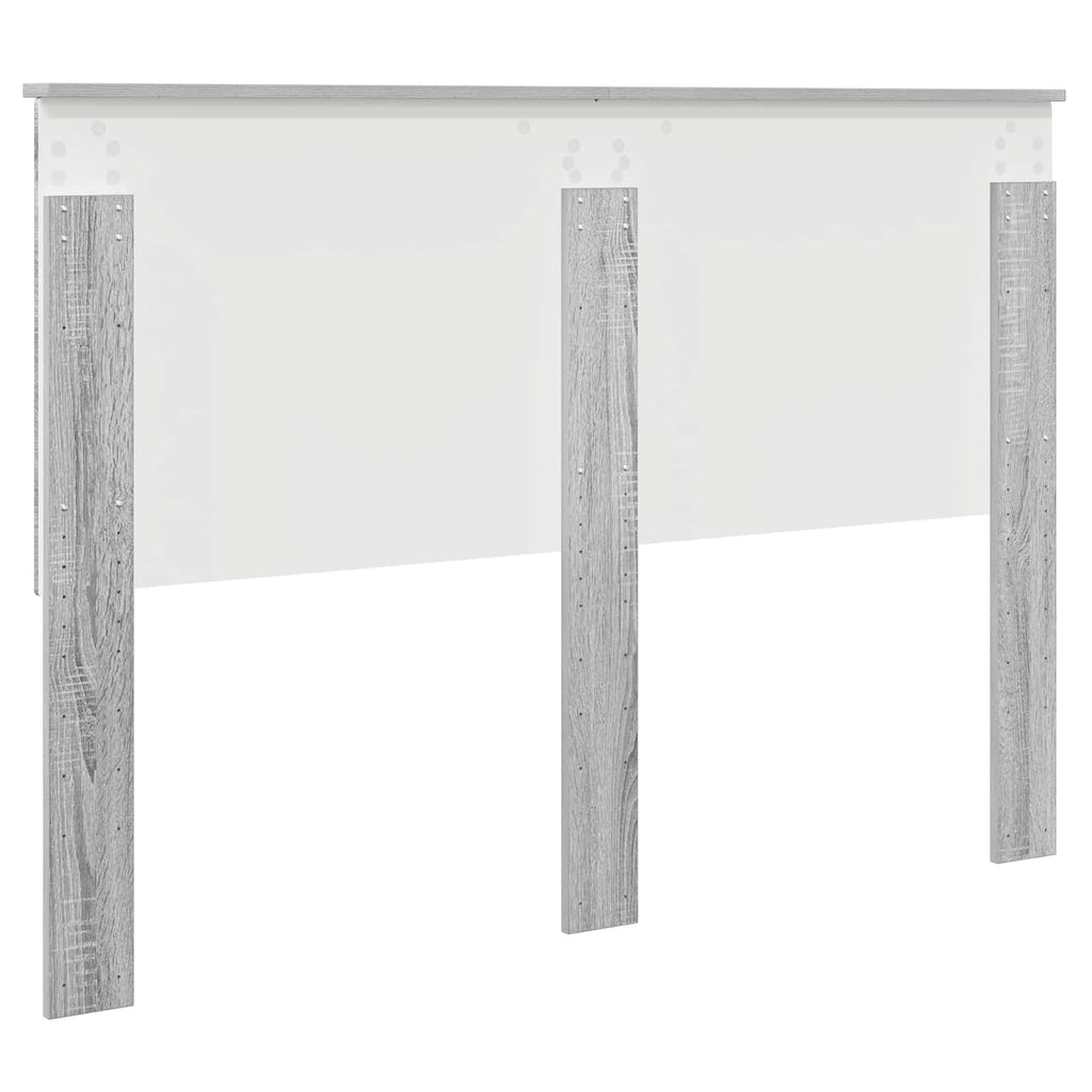 vidaXL Zagłówek Szary Sonoma 140 cm Materiał drewnopochodny