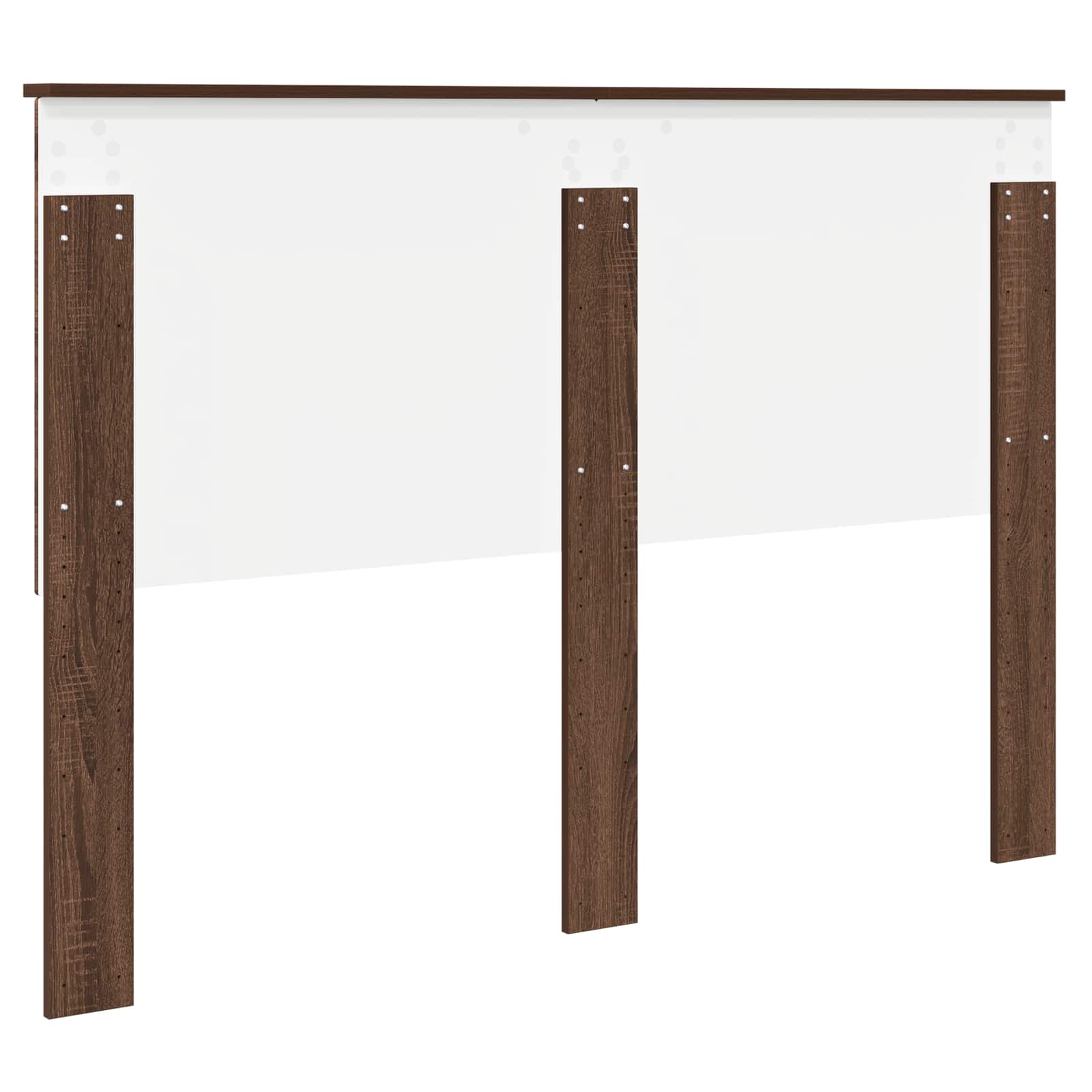 vidaXL Zagłówek Brązowy dąb 140 cm Materiał drewnopochodny