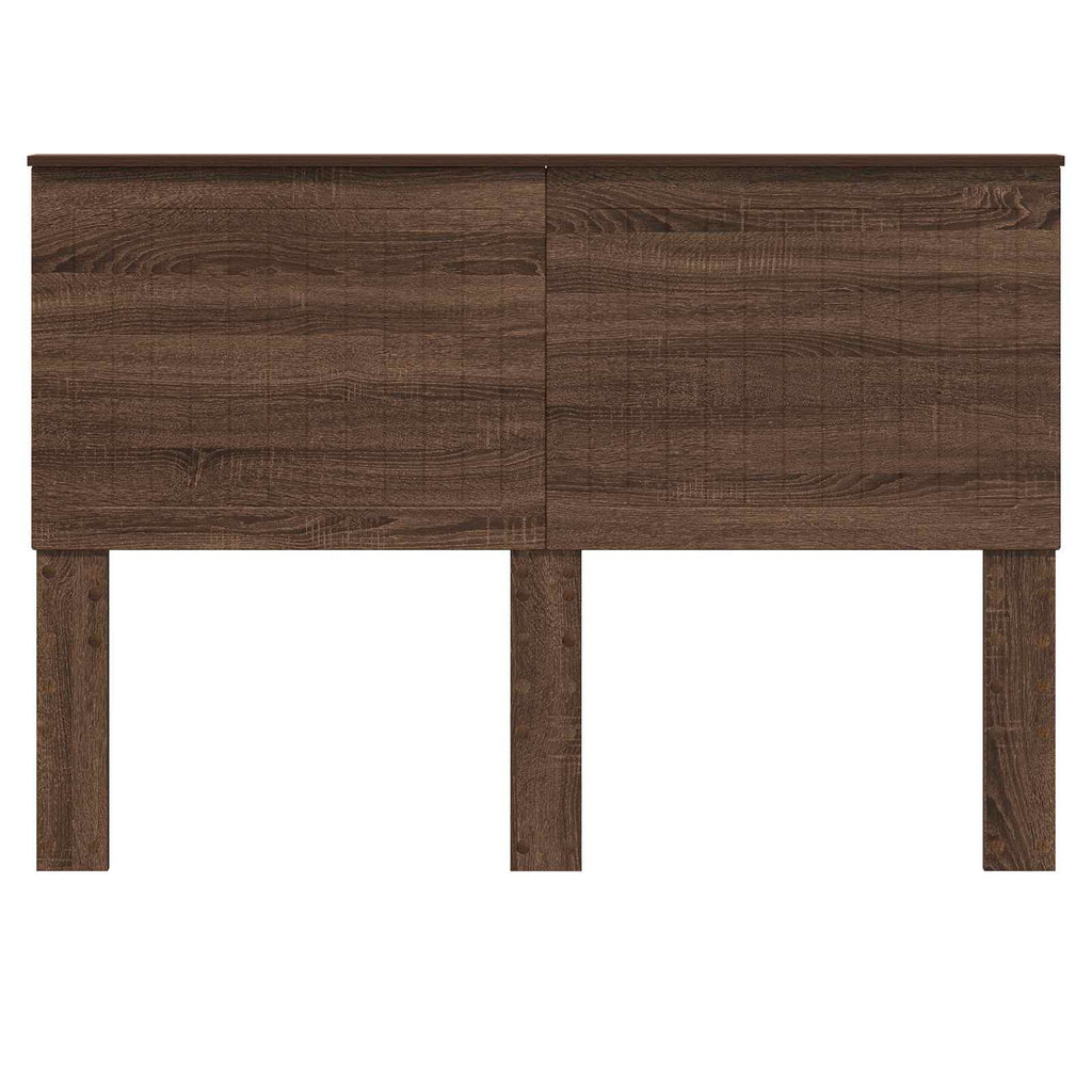 vidaXL Zagłówek Brązowy dąb 140 cm Materiał drewnopochodny