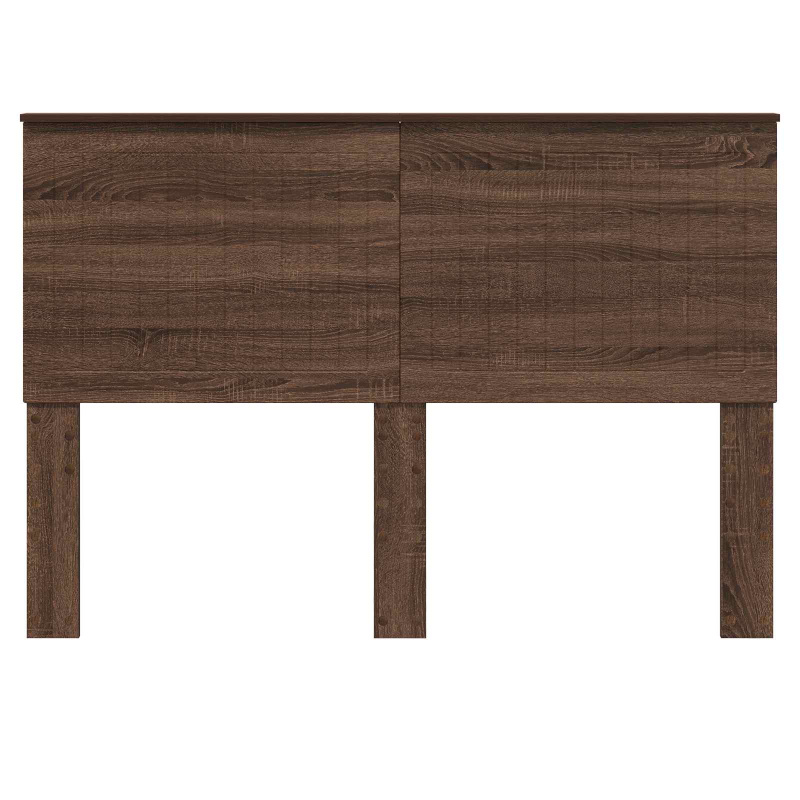 vidaXL Zagłówek Brązowy dąb 140 cm Materiał drewnopochodny