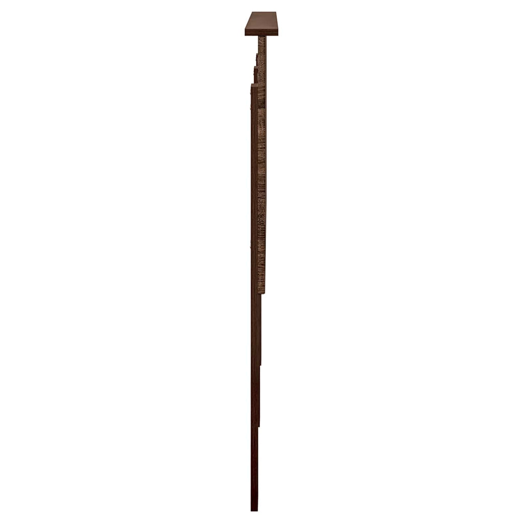 vidaXL Zagłówek Brązowy dąb 140 cm Materiał drewnopochodny