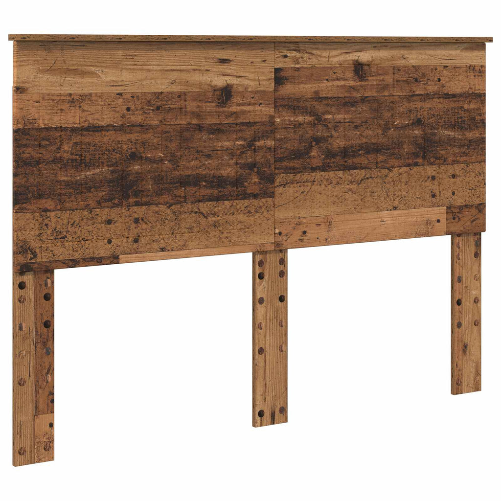 vidaXL Zagłówek Stare drewno 140 cm Materiał drewnopochodny