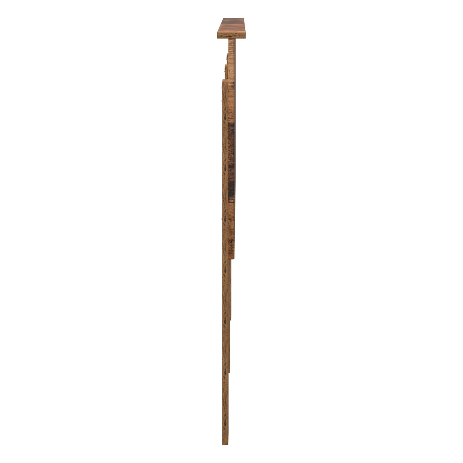 vidaXL Zagłówek Stare drewno 140 cm Materiał drewnopochodny