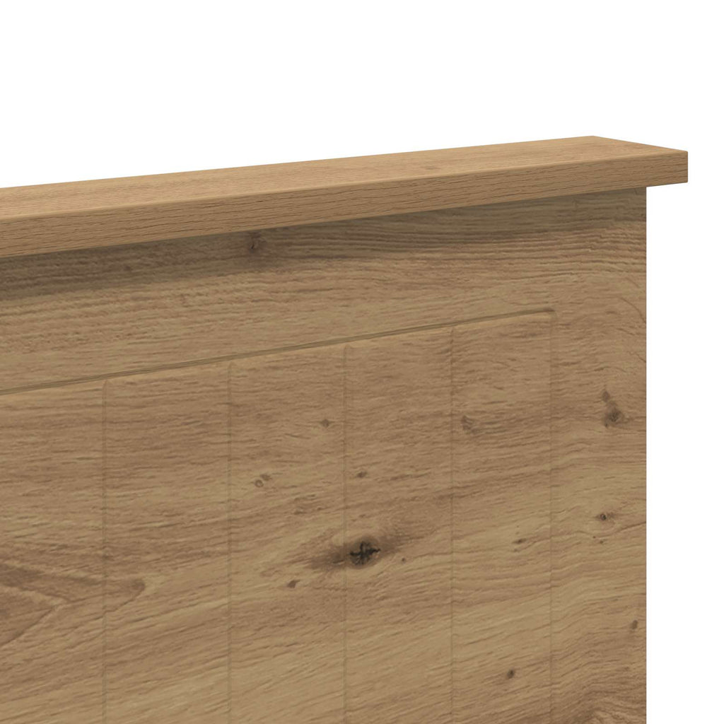 vidaXL Zagłówek Dąb rzemieślniczy 140 cm Materiał drewnopochodny