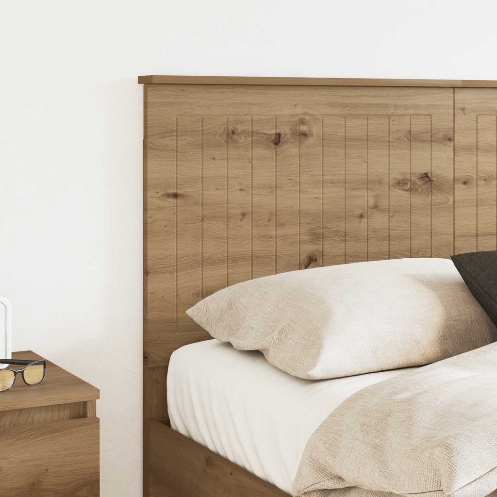 vidaXL Zagłówek Dąb rzemieślniczy 140 cm Materiał drewnopochodny