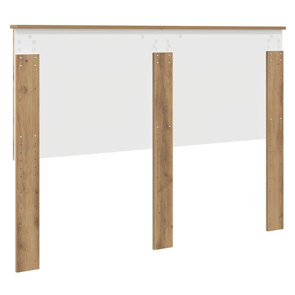 vidaXL Zagłówek Dąb rzemieślniczy 140 cm Materiał drewnopochodny