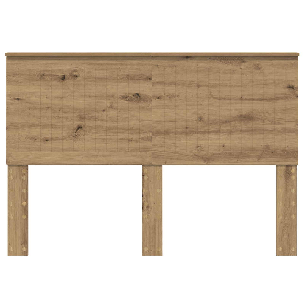 vidaXL Zagłówek Dąb rzemieślniczy 140 cm Materiał drewnopochodny