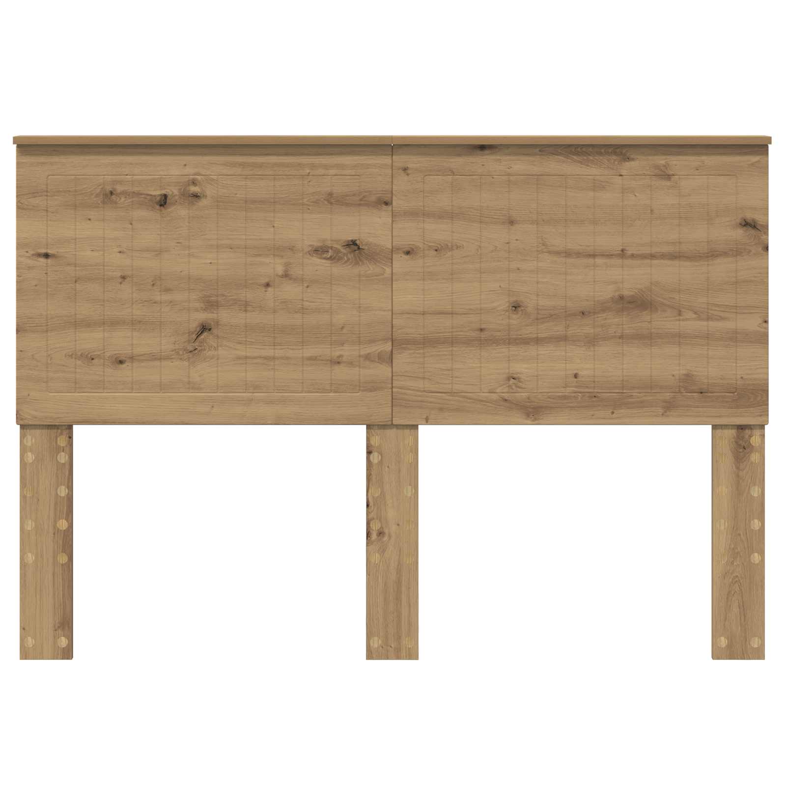 vidaXL Zagłówek Dąb rzemieślniczy 140 cm Materiał drewnopochodny