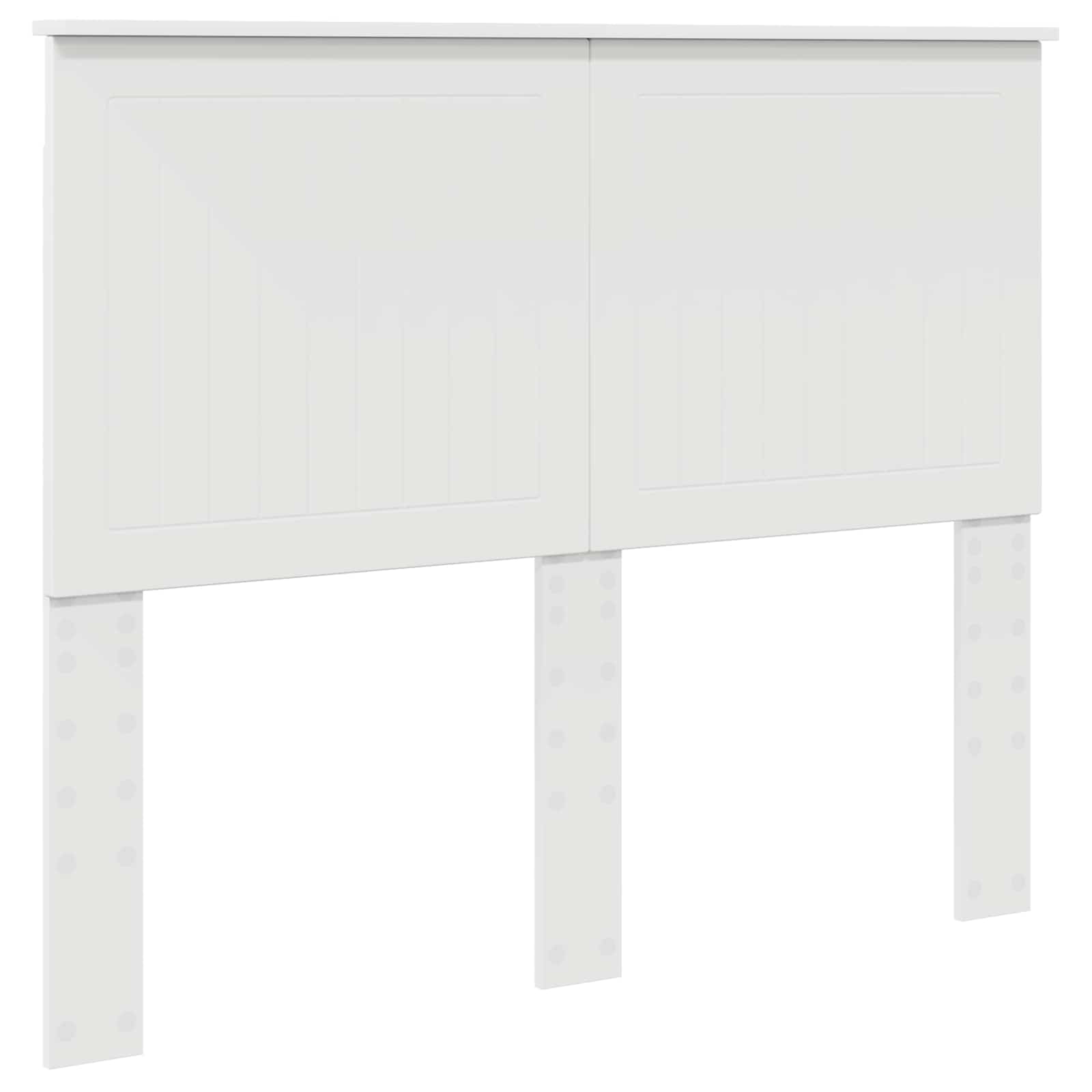 vidaXL Zagłówek Z zagłówkiem Biały 135 cm Materiał drewnopochodny