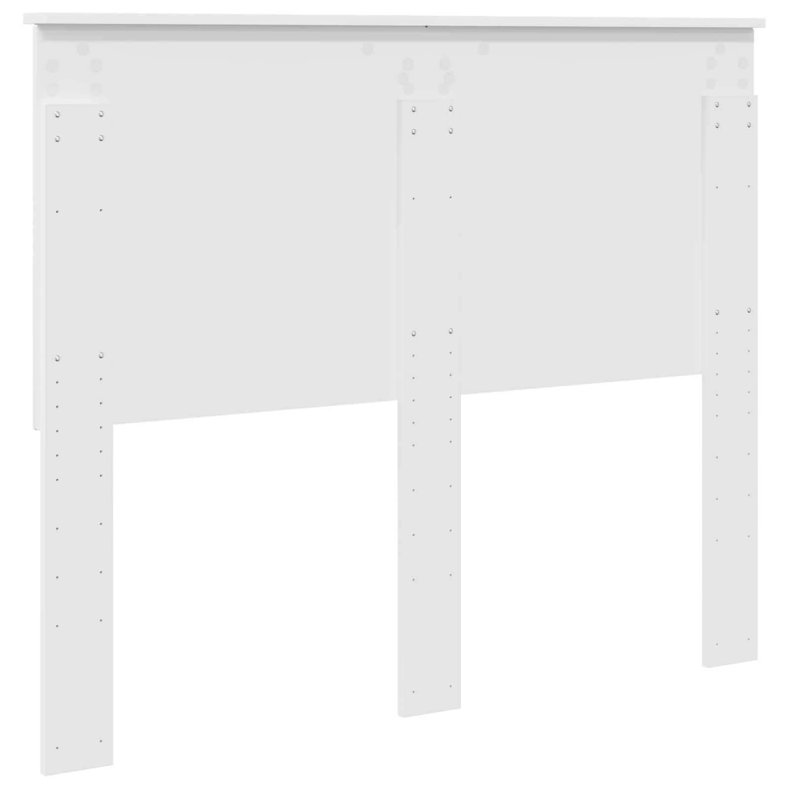 vidaXL Zagłówek Z zagłówkiem Biały 135 cm Materiał drewnopochodny