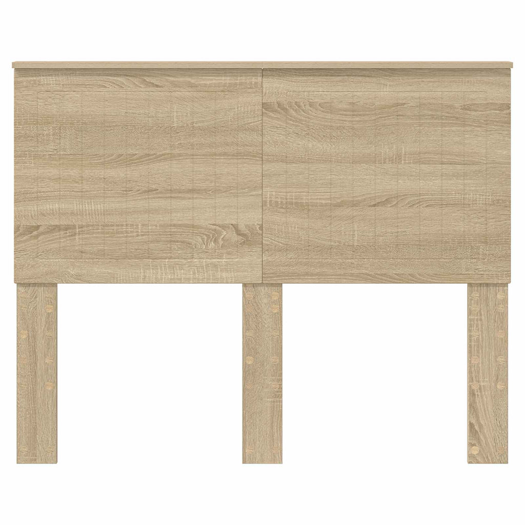 vidaXL Zagłówek Z zagłówkiem Dąb Sonoma 135 cm Materiał drewnopochodny
