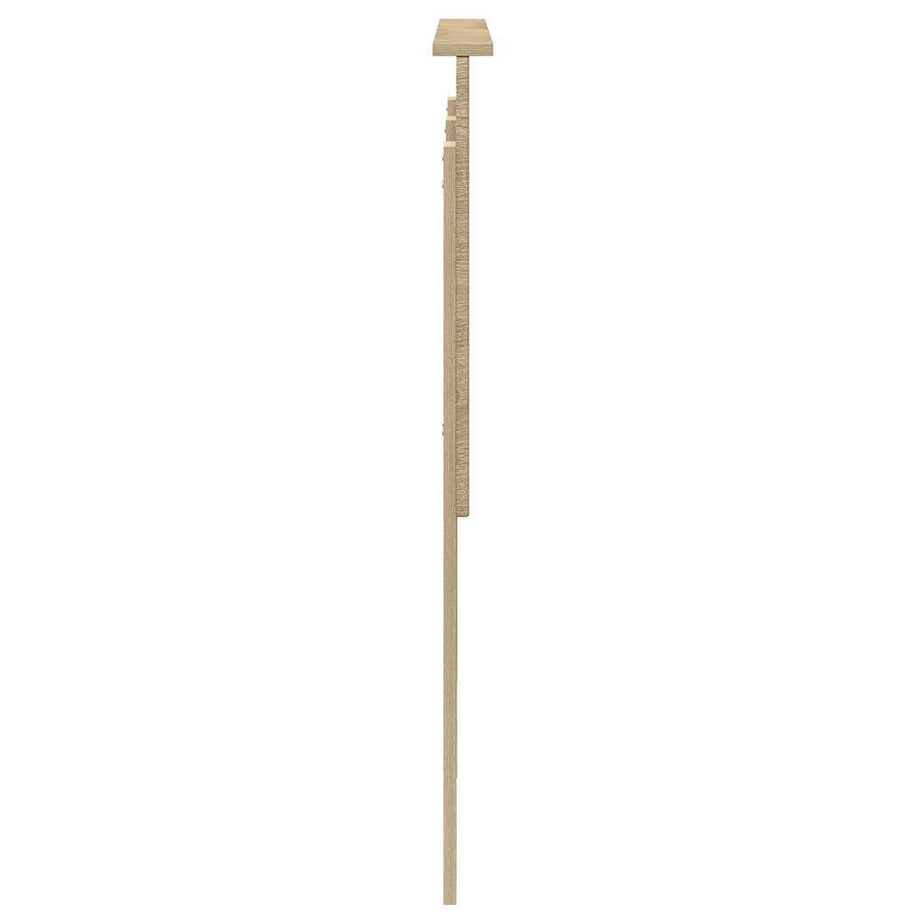 vidaXL Zagłówek Z zagłówkiem Dąb Sonoma 135 cm Materiał drewnopochodny