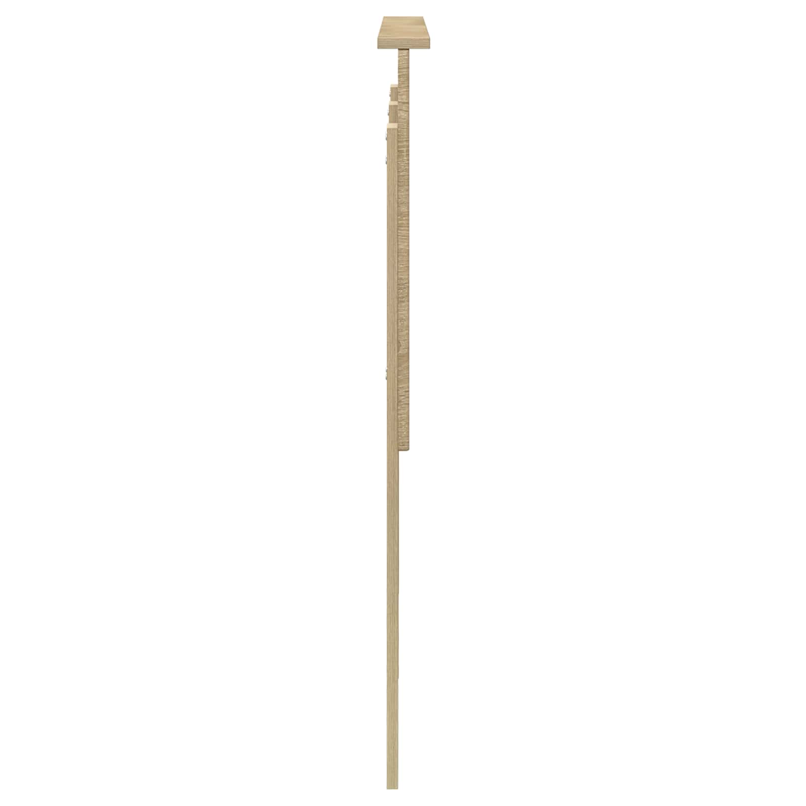 vidaXL Zagłówek Z zagłówkiem Dąb Sonoma 135 cm Materiał drewnopochodny