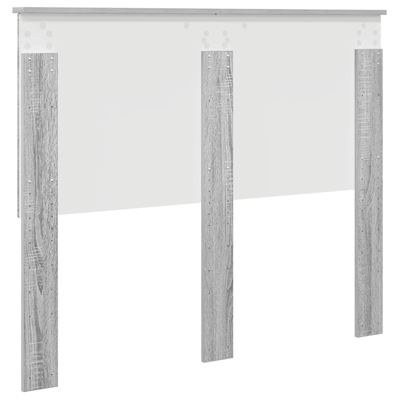 vidaXL Zagłówek Szary Sonoma 135 cm Materiał drewnopochodny