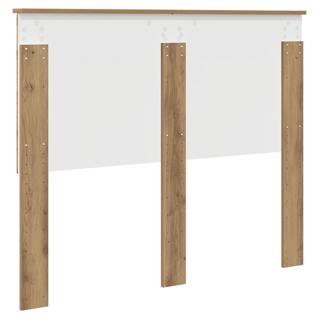 vidaXL Zagłówek Dąb rzemieślniczy 135 cm Materiał drewnopochodny