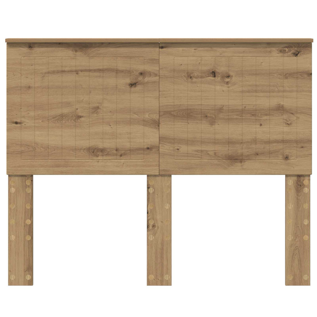 vidaXL Zagłówek Dąb rzemieślniczy 135 cm Materiał drewnopochodny