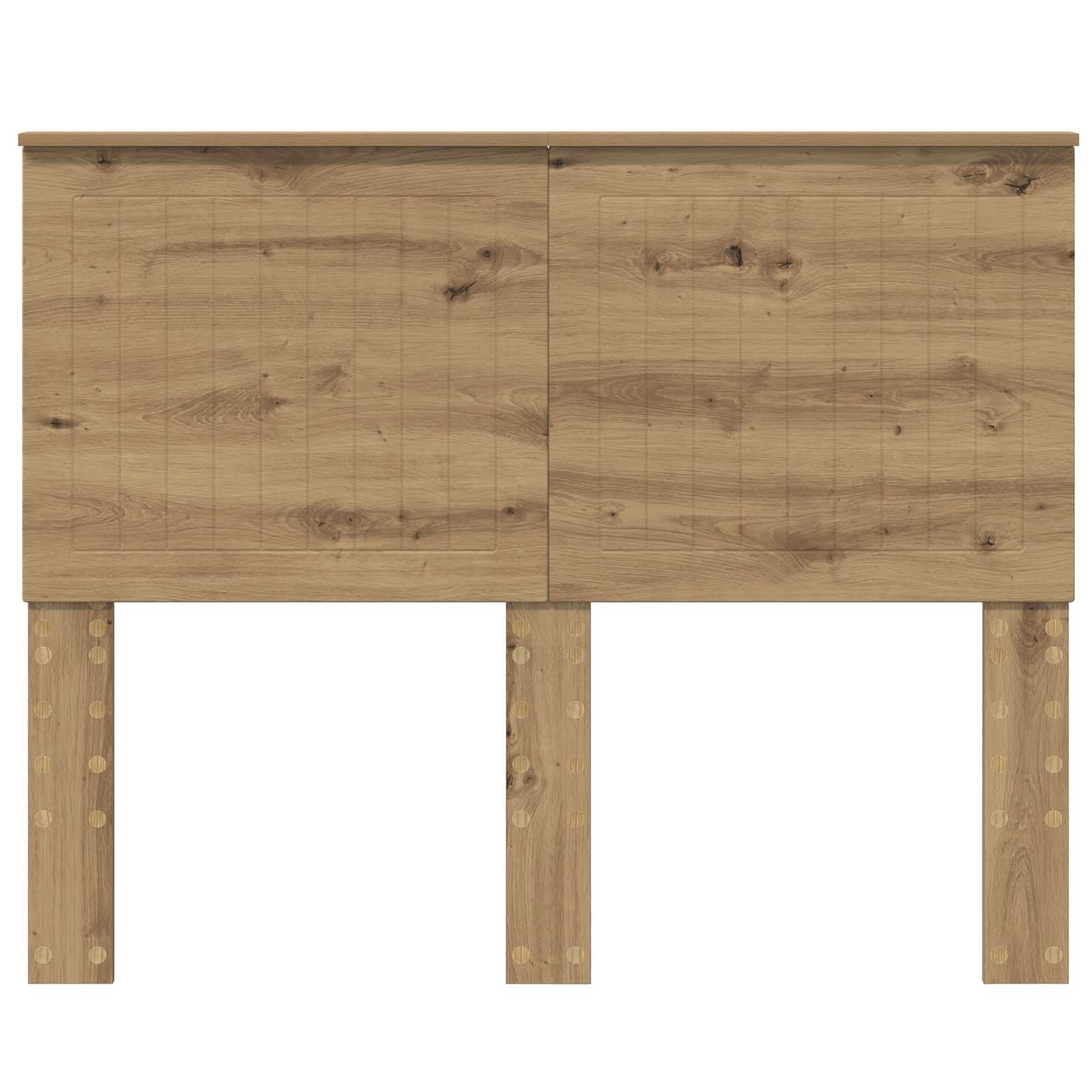 vidaXL Zagłówek Dąb rzemieślniczy 135 cm Materiał drewnopochodny