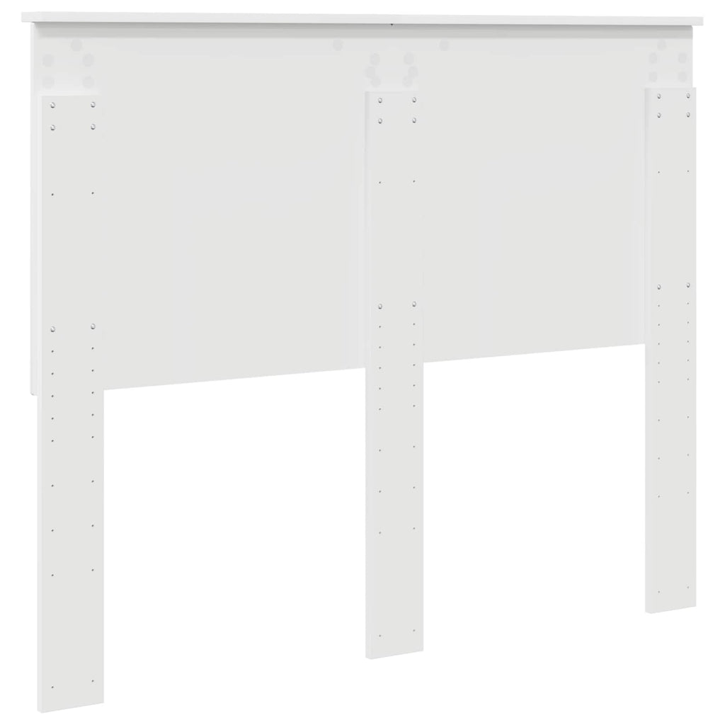 vidaXL Zagłówek Z zagłówkiem Biały 120 cm Materiał drewnopochodny